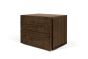 Aurora Walnut (Veneer) Night Table 2 Drawers | Style Our Home
