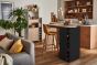 Roll Light Oak (Melamine) / Pure Black Bar Table | Style Our Home
