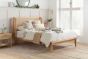 135cm Astrid Rattan Bed Oak by Birlea | Style Our Home