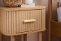 Axel 1 Drawer Fluted Bedside Oak by Birlea | Style Our Home