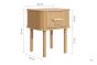Axel 1 Drawer Fluted Bedside Oak by Birlea | Style Our Home