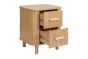 Axel 2 Drawer Fluted Bedside Oak by Birlea | Style Our Home