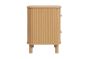 Axel 2 Drawer Fluted Bedside Oak by Birlea | Style Our Home