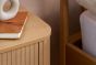 Axel 2 Drawer Fluted Bedside Oak by Birlea | Style Our Home