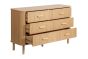 Axel 6 Drawer Fluted Chest Oak by Birlea | Style Our Home