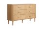 Axel 6 Drawer Fluted Chest Oak by Birlea | Style Our Home