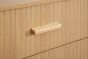Axel 6 Drawer Fluted Chest Oak by Birlea | Style Our Home