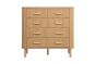 Axel 5 Drawer Fluted Chest Oak by Birlea | Style Our Home