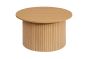 Axel Round Fluted Coffee Table Oak by Birlea | Style Our Home