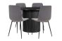 Axel Round Fluted Dining Table Black by Birlea | Style Our Home