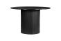 Axel Round Fluted Dining Table Black by Birlea | Style Our Home