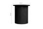 Axel Fluted Side Table Black by Birlea | Style Our Home