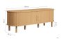 Axel Fluted Tv Unit Oak by Birlea | Style Our Home