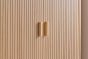 Axel 2 Door 1 Drawer Fluted Wardrobe Oak by Birlea | Style Our Home