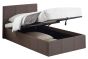 Berlin Brown Single Ottoman Bed