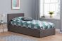 Berlin Brown Single Ottoman Bed