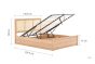 135cm Croxley Rattan Ottoman Oak by Birlea | Style Our Home
