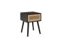 Croxley 1 Drawer Rattan Bedside Black by Birlea | Style Our Home