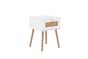 Croxley 1 Drawer Rattan Bedside White by Birlea | Style Our Home
