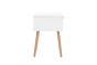 Croxley 1 Drawer Rattan Bedside White by Birlea | Style Our Home