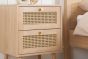 Croxley 2 Drawer Rattan Bedside Oak by Birlea | Style Our Home