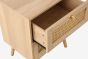 Croxley 2 Drawer Rattan Bedside Oak by Birlea | Style Our Home