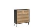 Croxley 5 Drawer Rattan Chest Black by Birlea | Style Our Home