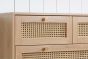 Croxley 5 Drawer Rattan Chest Oak by Birlea | Style Our Home