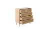 Croxley 5 Drawer Rattan Chest Oak by Birlea | Style Our Home