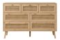 Croxley 7 Drawer Rattan Chest Oak by Birlea | Style Our Home