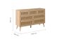 Croxley 7 Drawer Rattan Chest Oak by Birlea | Style Our Home