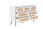 Croxley 7 Drawer Rattan Chest White by Birlea | Style Our Home