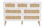 Croxley 7 Drawer Rattan Chest White by Birlea | Style Our Home