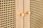 Croxley 2 Door 1 Drawer Rattan Wardrobe Black by Birlea | Style Our Home