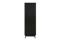 Croxley 2 Door 1 Drawer Rattan Wardrobe Black by Birlea | Style Our Home