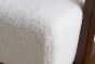 Ellwood Boucle Armchair - White & Dark Brown by Birlea | Style Our Home