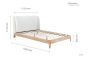 135cm Halfden Fabric Bed White by Birlea | Style Our Home