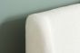 150cm Halfden Fabric Bed White