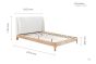 150cm Halfden Fabric Bed White by Birlea | Style Our Home