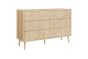 Herringford 6 Drawer Wide Chest Oak by Birlea | Style Our Home