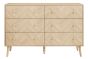 Herringford 6 Drawer Wide Chest Oak by Birlea | Style Our Home