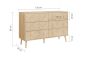 Herringford 6 Drawer Wide Chest Oak by Birlea | Style Our Home