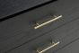 Lantine 3 Drawer Dresser - Matte Black Oak by Tommy Franks | Style Our Home