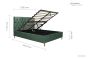 Loxley Green 4' Small Double Ottoman Bed