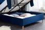 Loxley Blue 5' King Ottoman Bed
