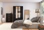 Lynx Black 2 Door Sliding Wardrobe