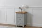 Parisian Grey 3 Drawer Bedside Table by IFD | Style Our Home