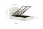 135cm Monaco Fabric Ottoman Bed White by Birlea | Style Our Home
