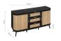 Noah 2 Door 3 Drawer Sideboard Black by Birlea | Style Our Home