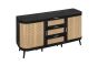 Noah 2 Door 3 Drawer Sideboard Black by Birlea | Style Our Home